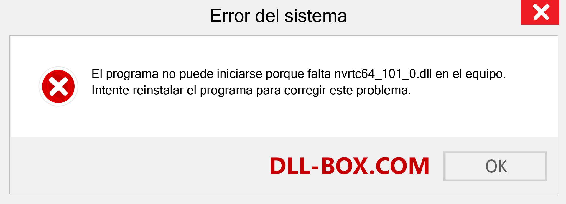 ¿Falta el archivo nvrtc64_101_0.dll ?. Descargar para Windows 7, 8, 10 - Corregir nvrtc64_101_0 dll Missing Error en Windows, fotos, imágenes