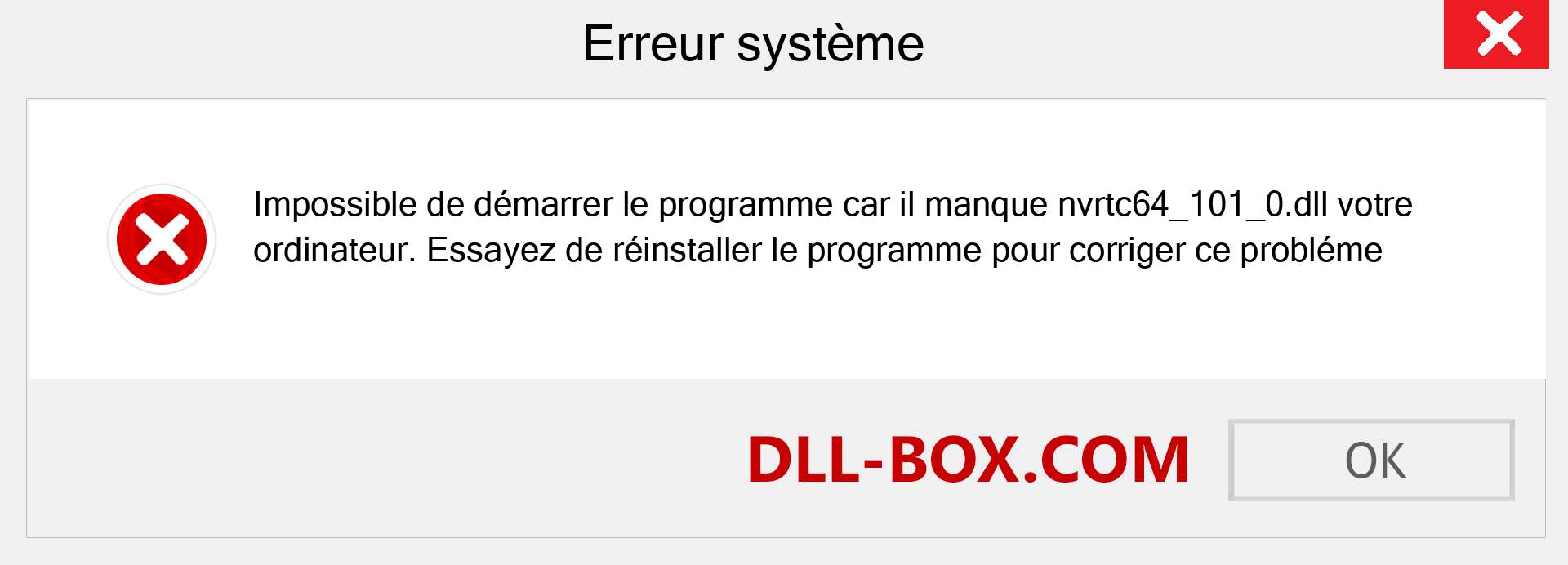 Le fichier nvrtc64_101_0.dll est manquant ?. Télécharger pour Windows 7, 8, 10 - Correction de l'erreur manquante nvrtc64_101_0 dll sur Windows, photos, images